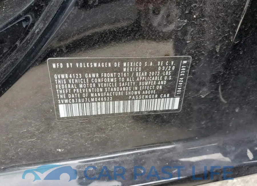 3VWCB7BU7LM046522# 12
