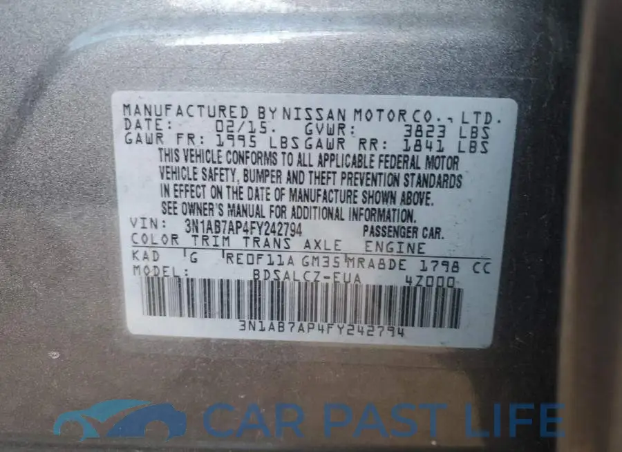 3N1AB7AP4FY242794# 12