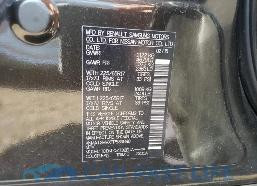 KNMAT2MVXFP539898# 13