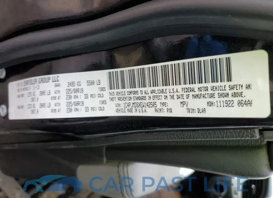 1C4PJMDSXEW142505# 12
