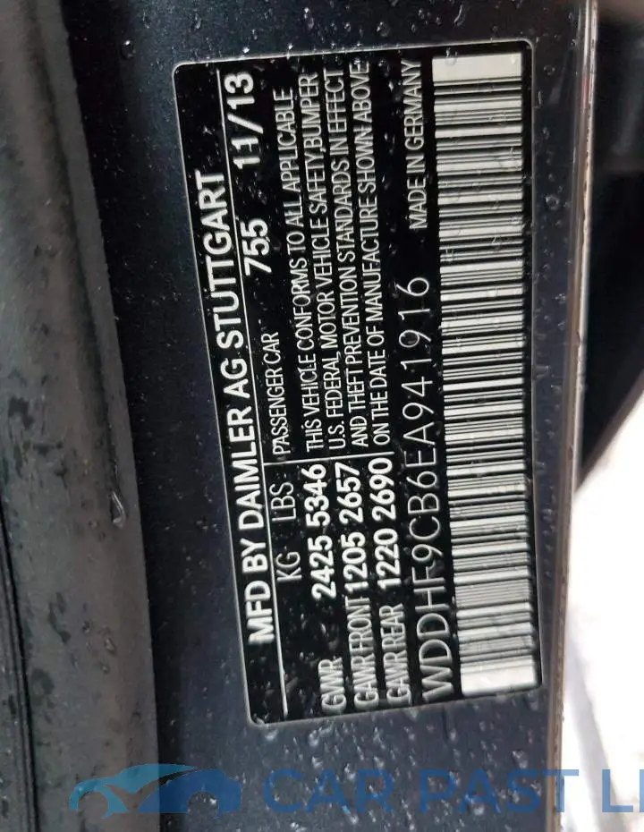 WDDHF9CB6EA941916# 12