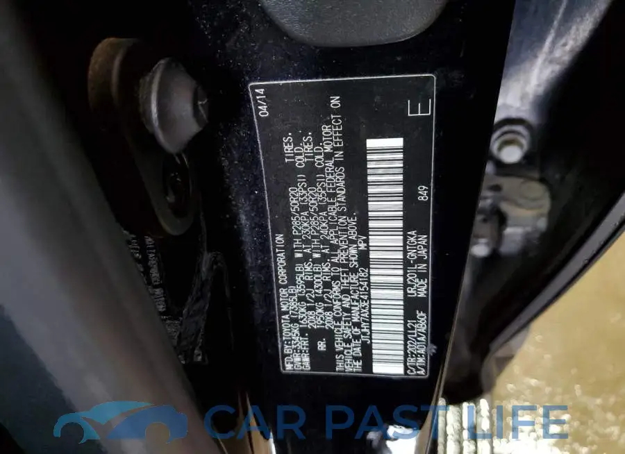 JTJHY7AX3E4154182# 12