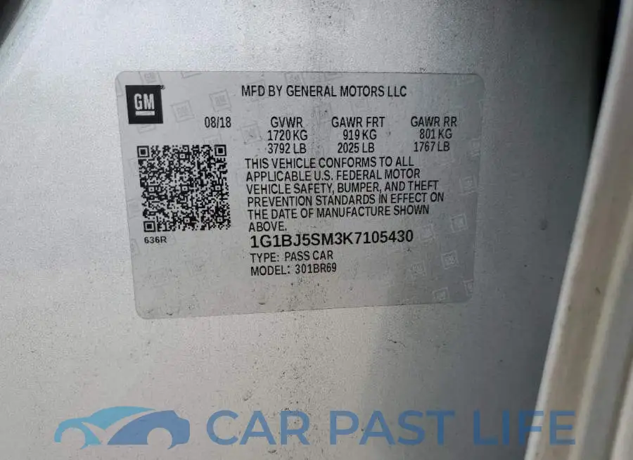 1G1BJ5SM3K7105430# 12
