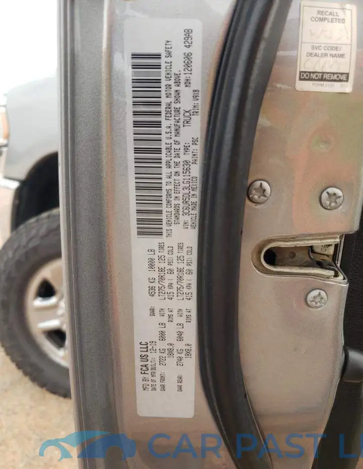 3C6UR5DL3LG115630# 12