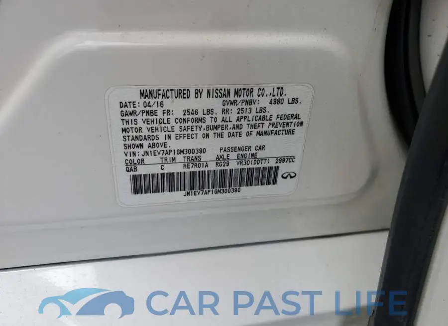 JN1EV7AP1GM300390# 12
