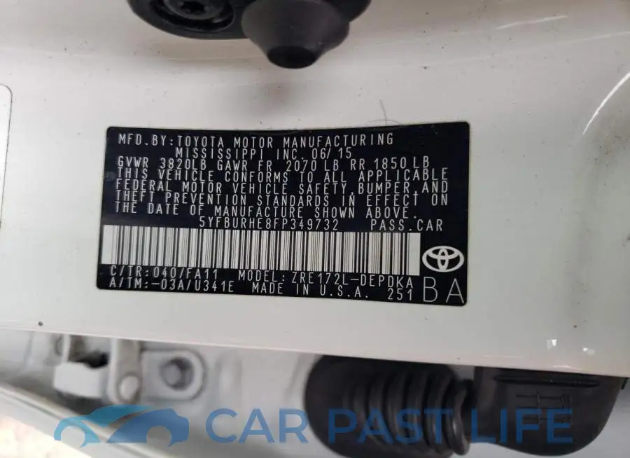 5YFBURHE8FP349732# 12
