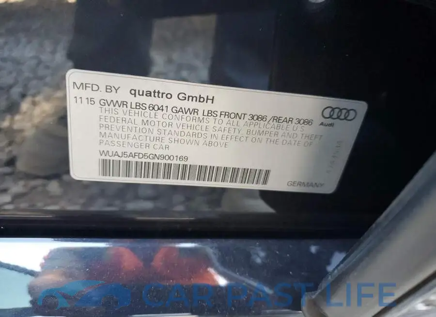 WUAJ5AFD5GN900169# 12