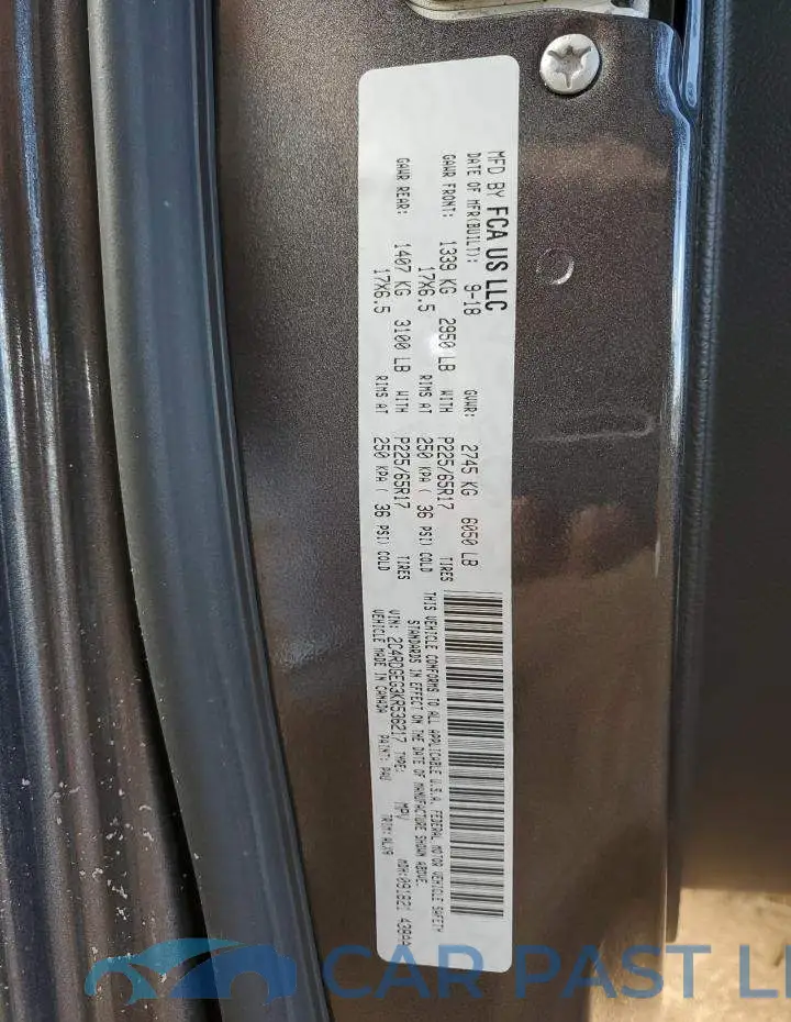 2C4RDGEG3KR536217# 13