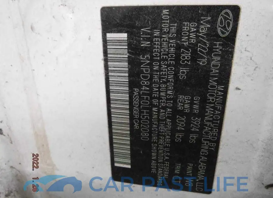 5NPD84LF0LH502080# 10