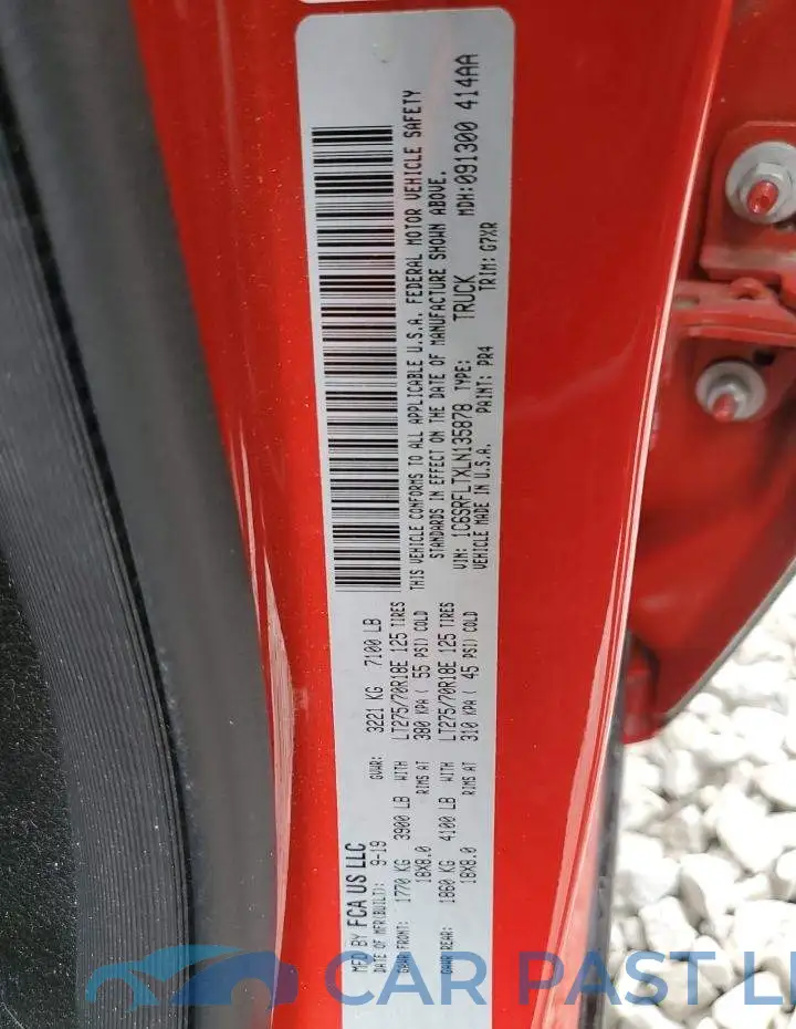 1C6SRFLTXLN135878# 12