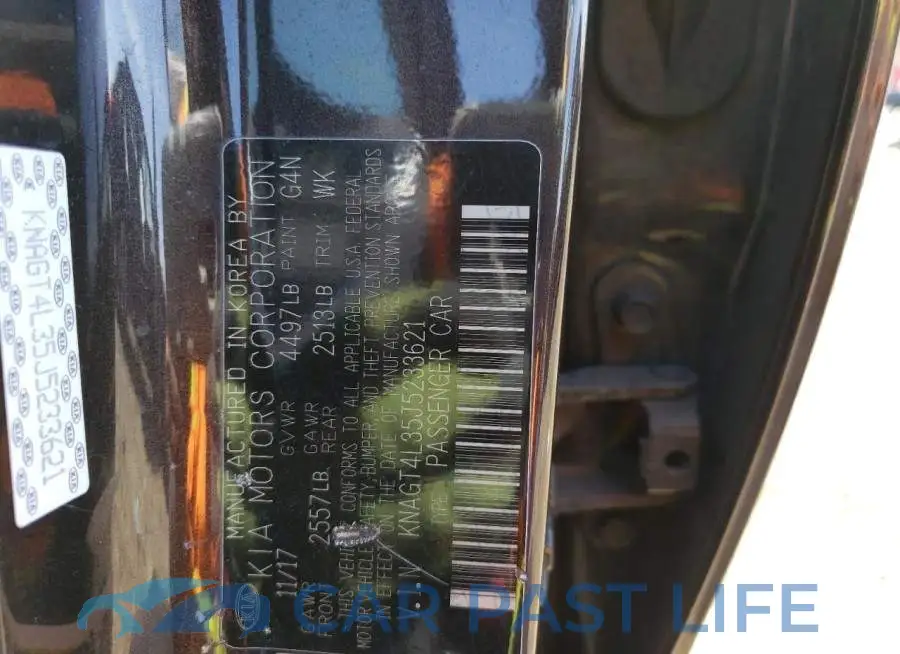 KNAGT4L35J5233621# 12