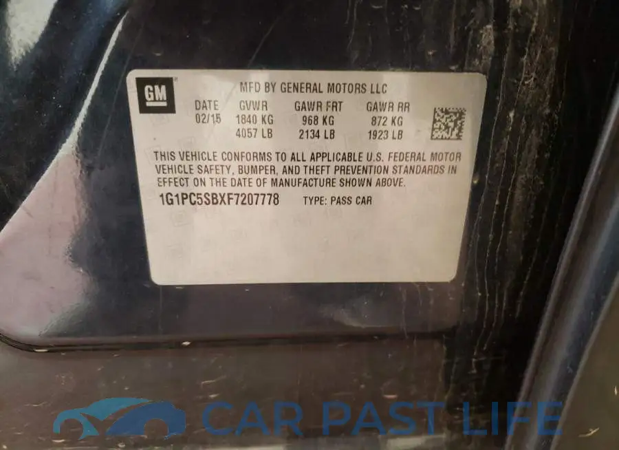 1G1PC5SBXF7207778# 12