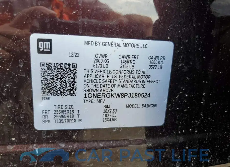 1GNERGKW8PJ180524# 13