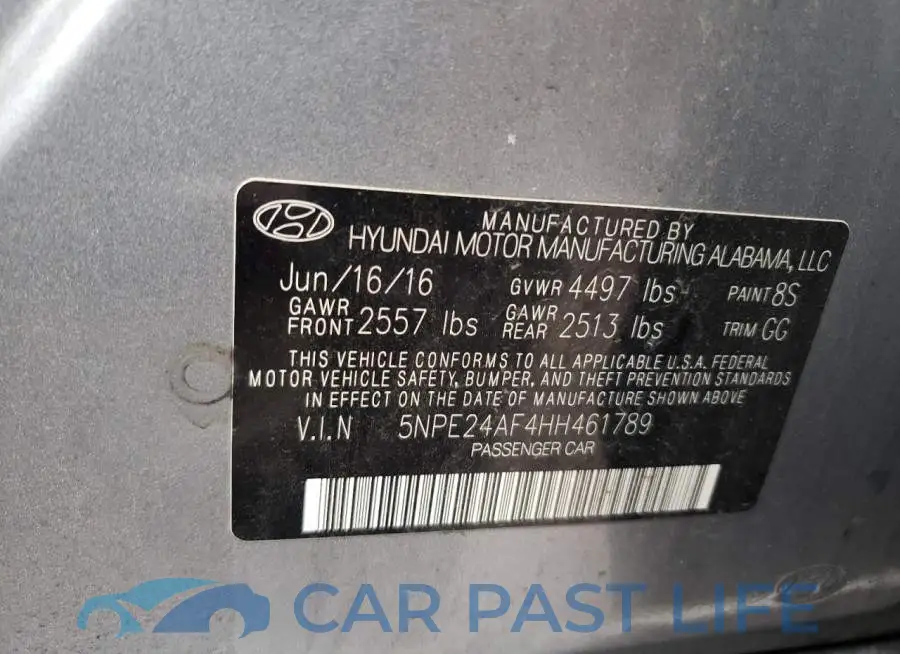 5NPE24AF4HH461789# 12
