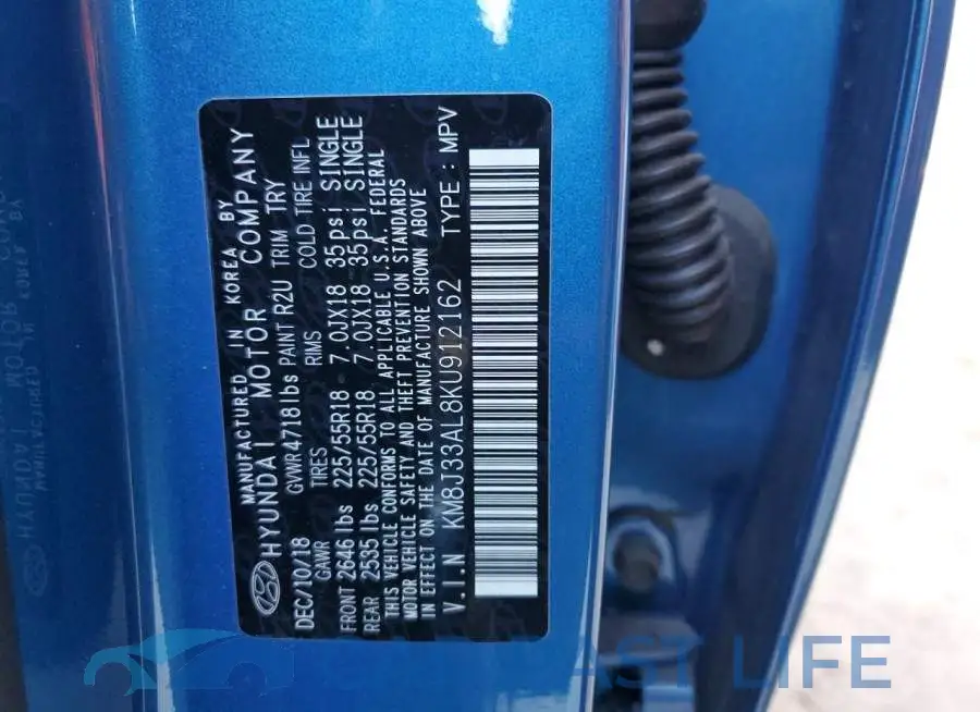 KM8J33AL8KU912162# 14