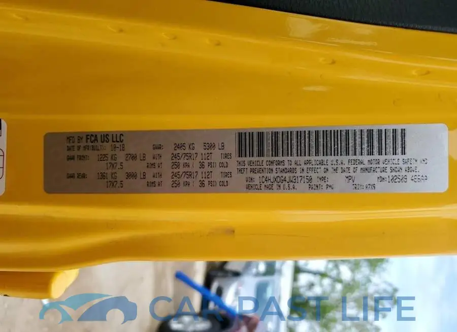 1C4HJXDG4JW317150# 13