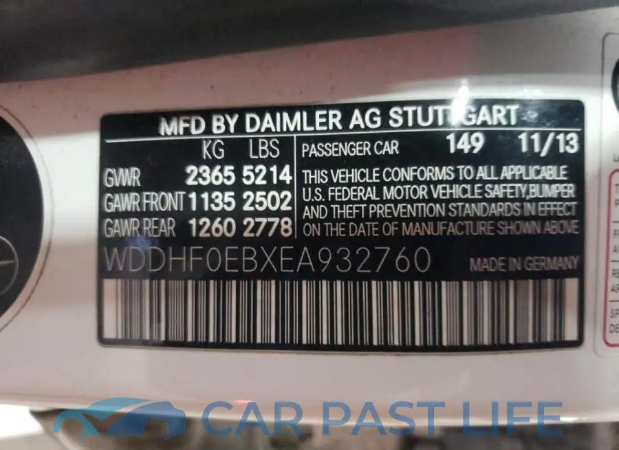 WDDHF0EBXEA932760# 12