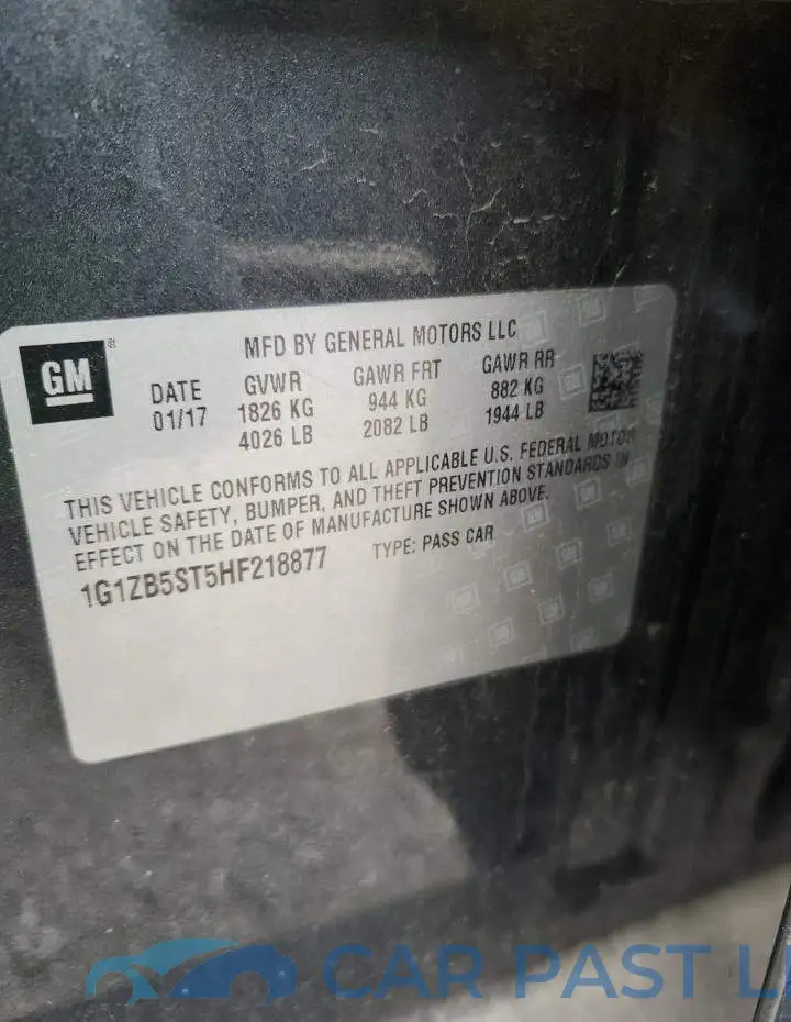 1G1ZB5ST5HF218877# 13