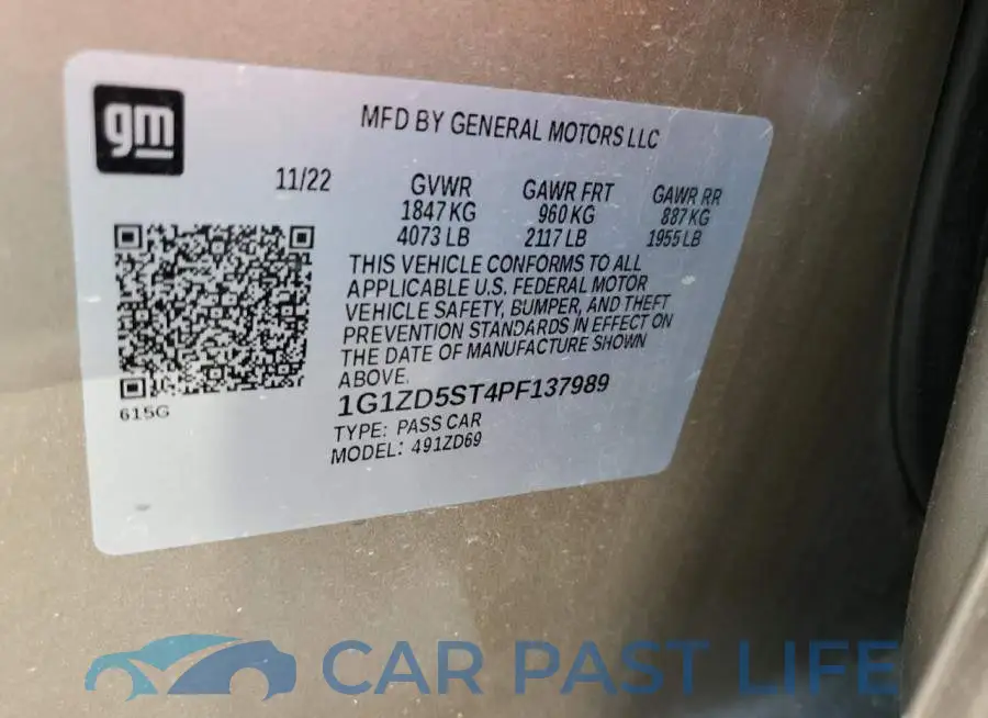 1G1ZD5ST4PF137989# 13