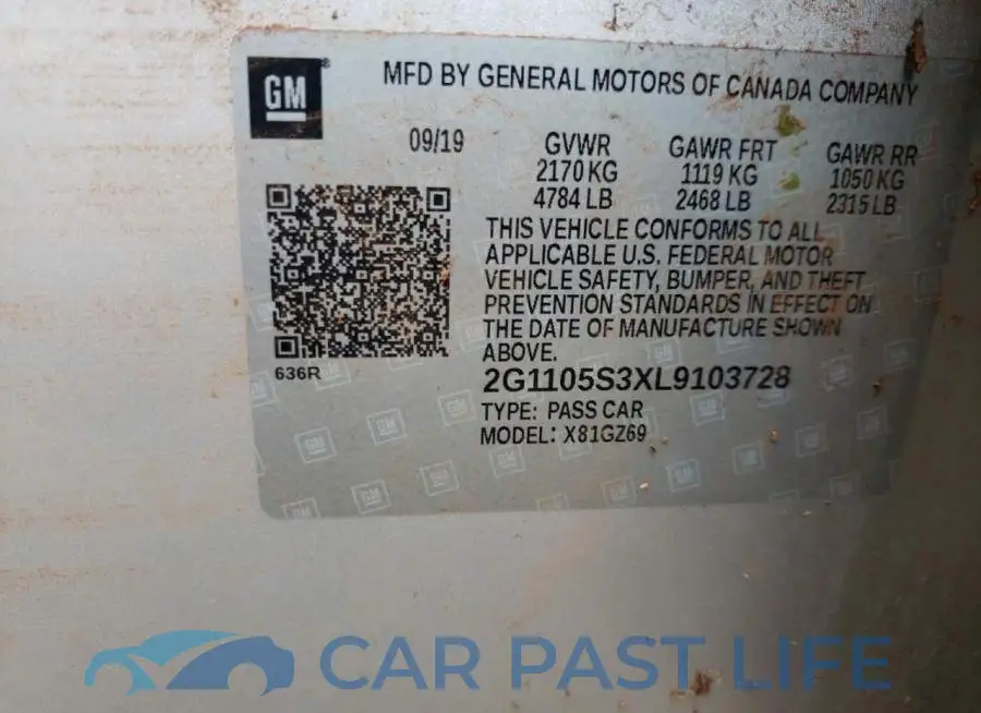 2G1105S3XL9103728# 12