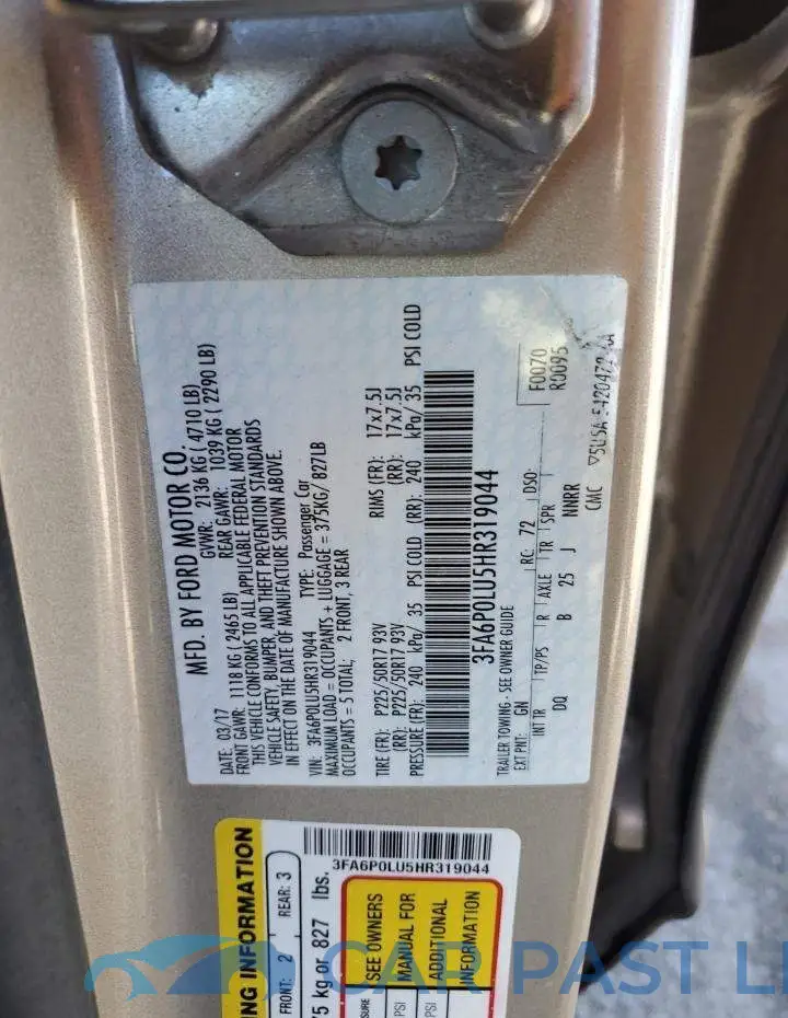 3FA6P0LU5HR319044# 12