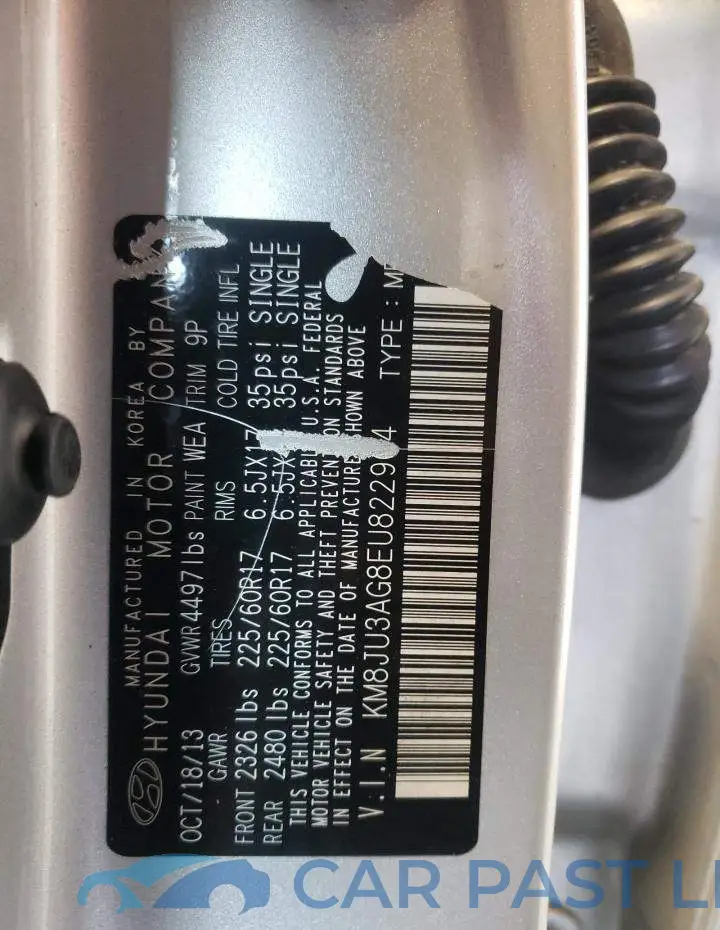 KM8JU3AG8EU822904# 13
