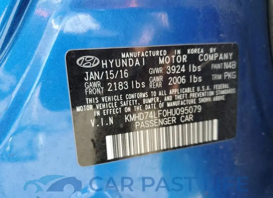 KMHD74LF0HU095079# 13