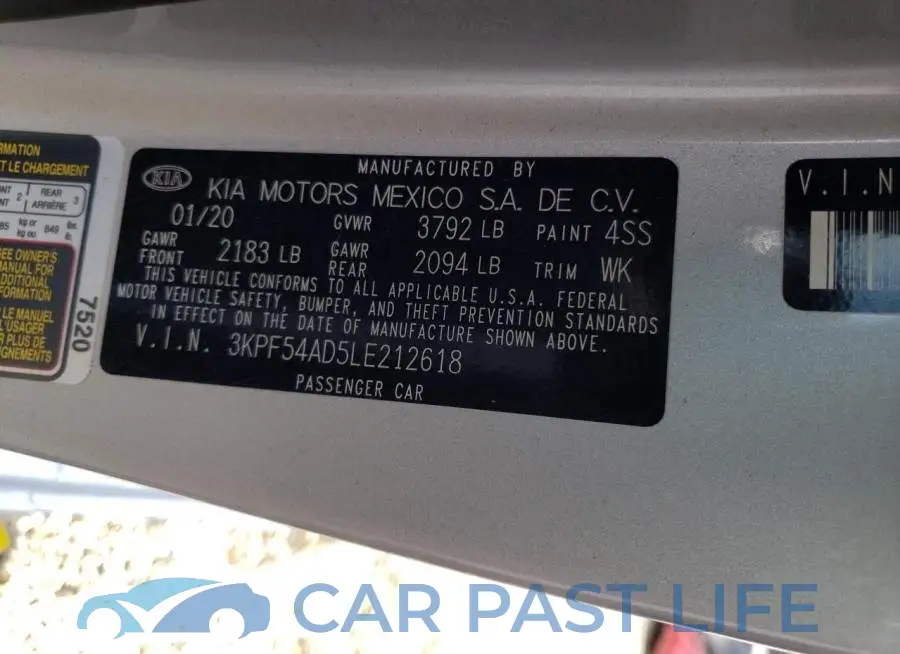 3KPF54AD5LE212618# 13