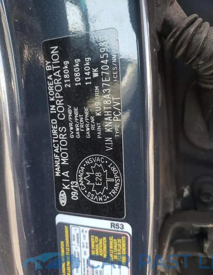 KNAHT8A37E7045983# 14