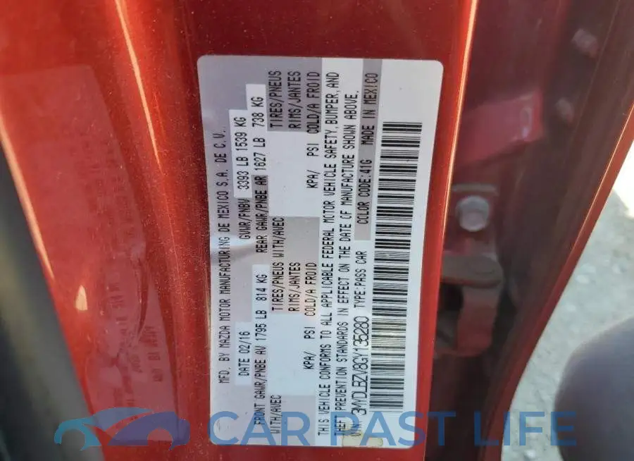 3MYDLBZV8GY135280# 12