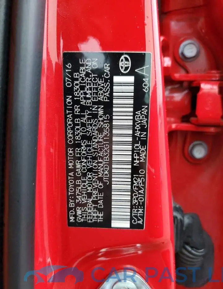 JTDKDTB32G1135815# 12