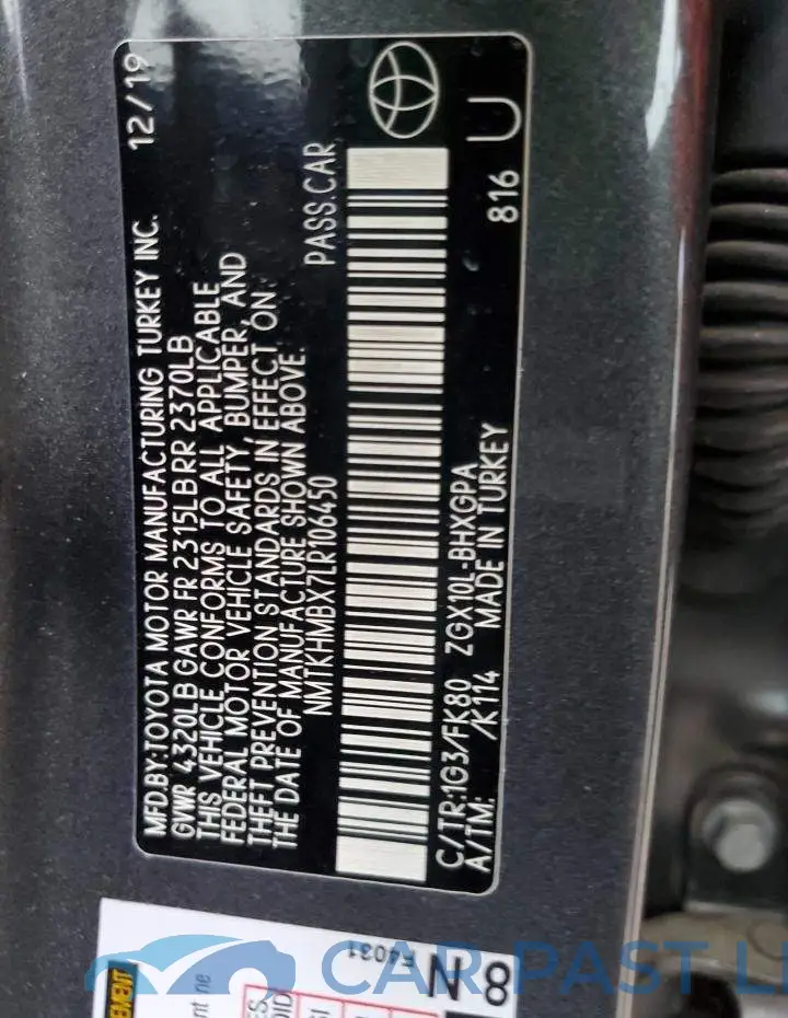 NMTKHMBX7LR106450# 13