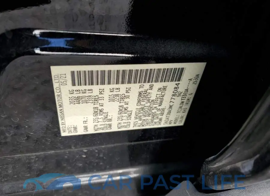 5N1AT3BA3MC778084# 12