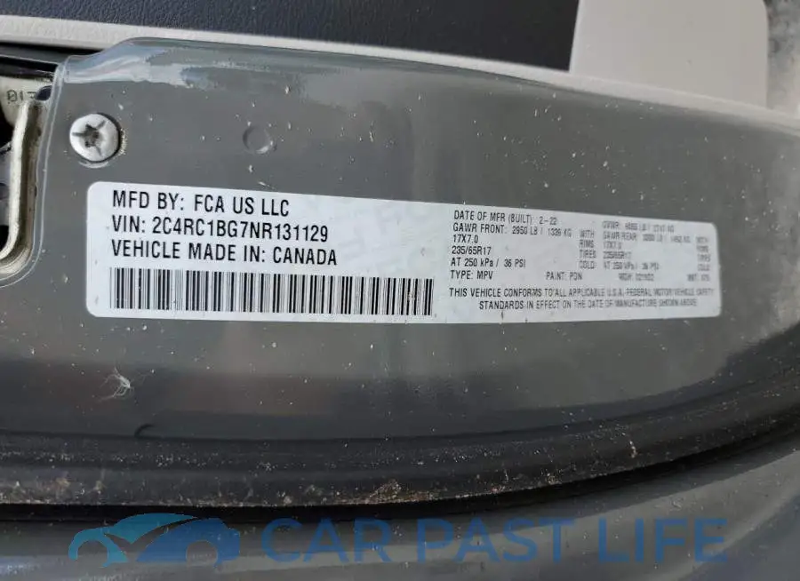 2C4RC1BG7NR131129# 14