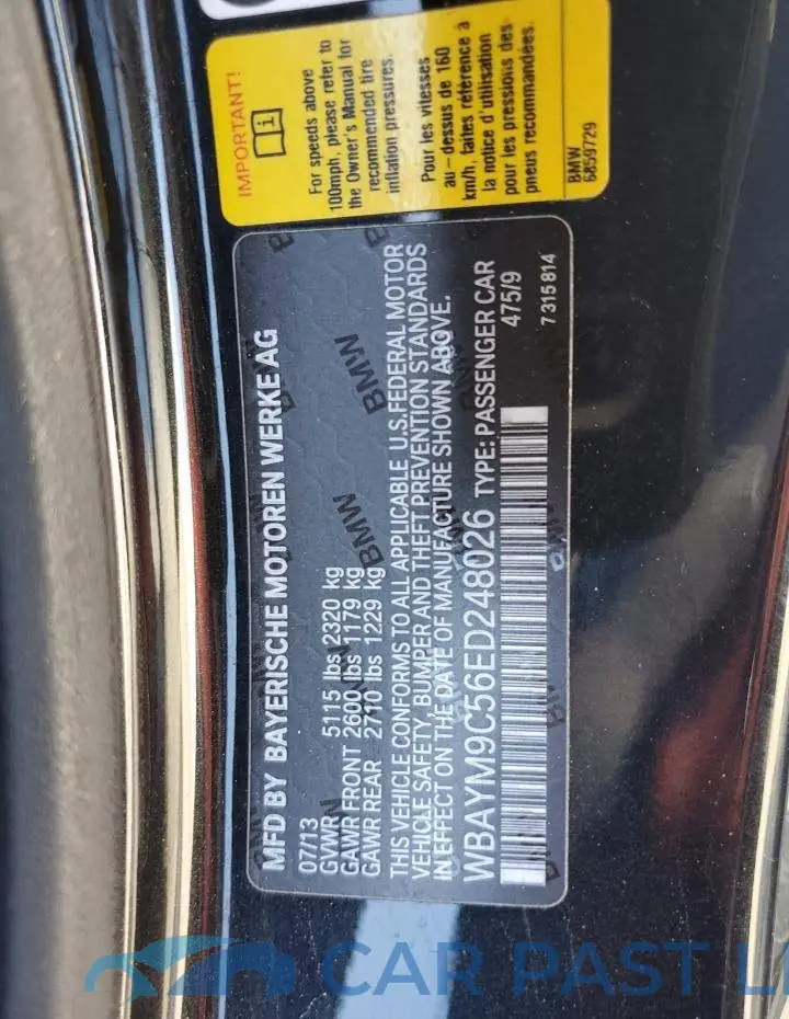 WBAYM9C56ED248026# 12