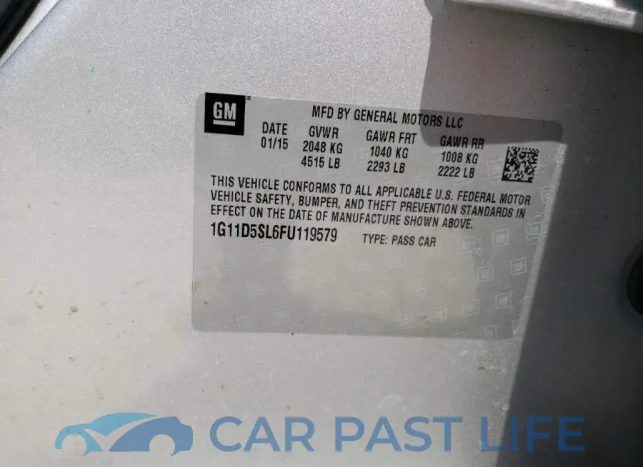1G11D5SL6FU119579# 12