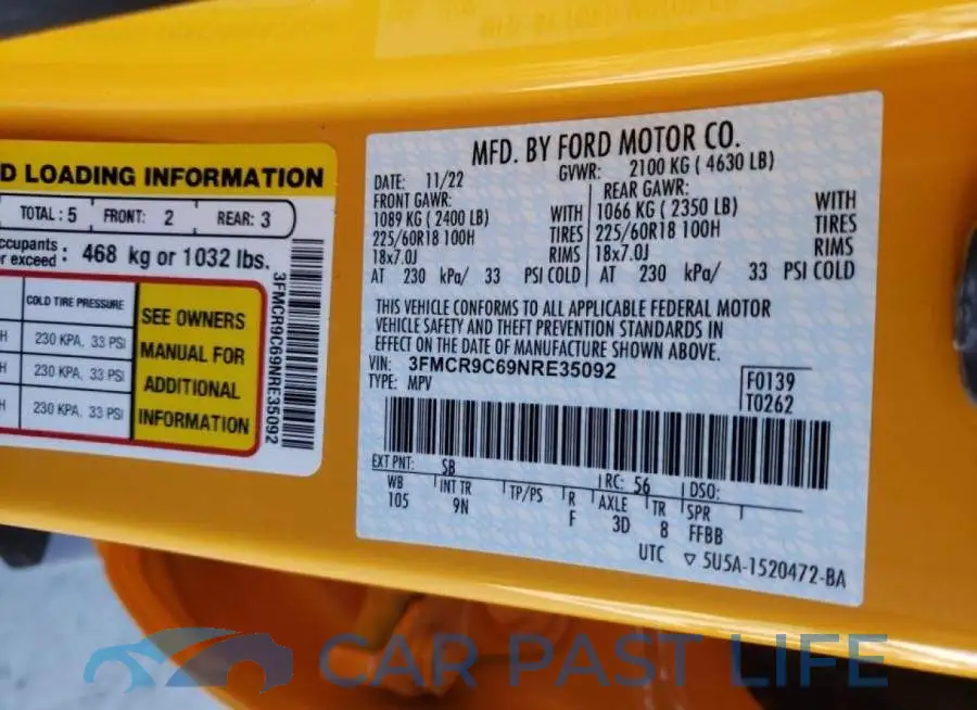 3FMCR9C69NRE35092# 13