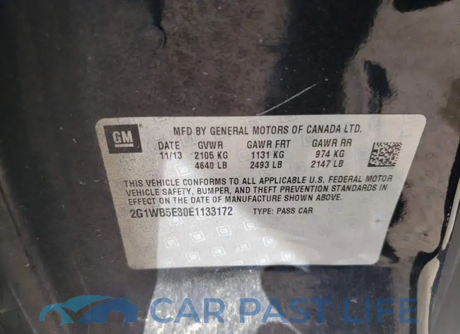 2G1WB5E30E1133172# 13