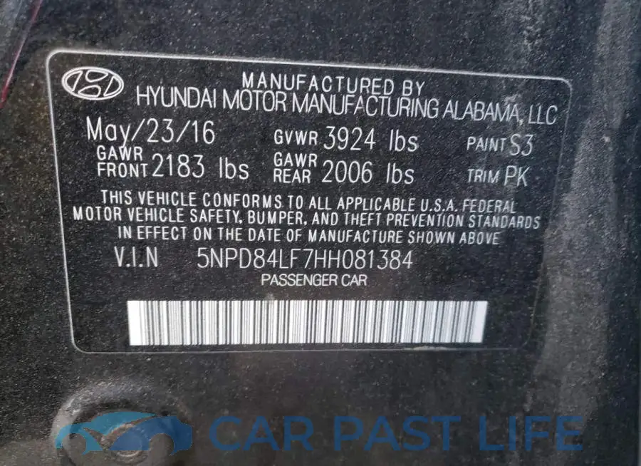 5NPD84LF7HH081384# 12