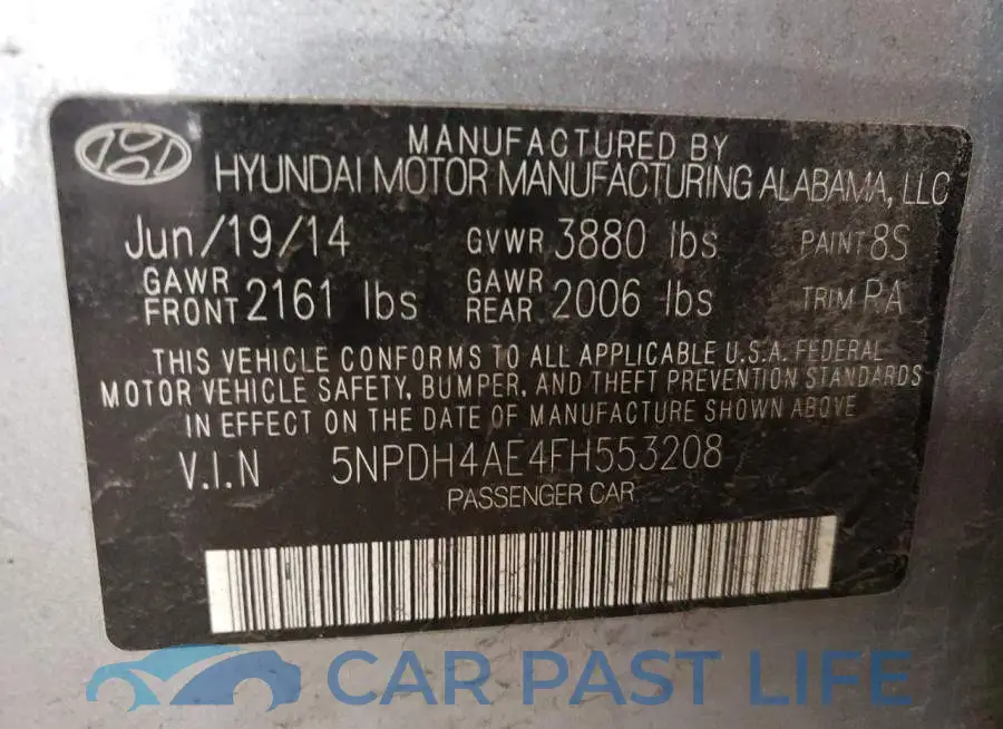 5NPDH4AE4FH553208# 12