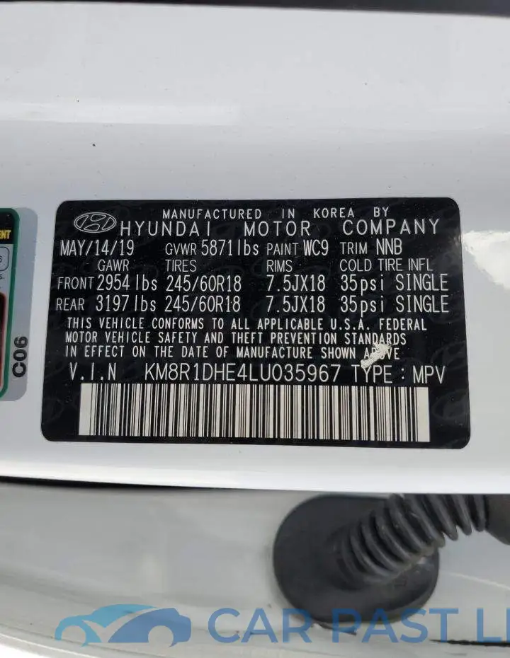KM8R1DHE4LU035967# 13