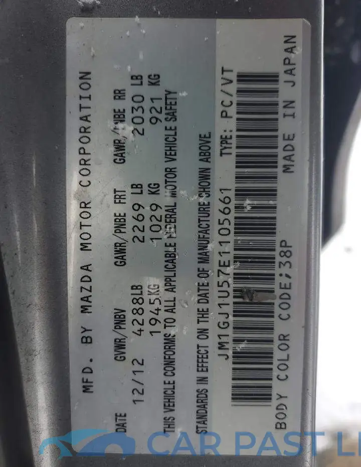 JM1GJ1U57E1105661# 12
