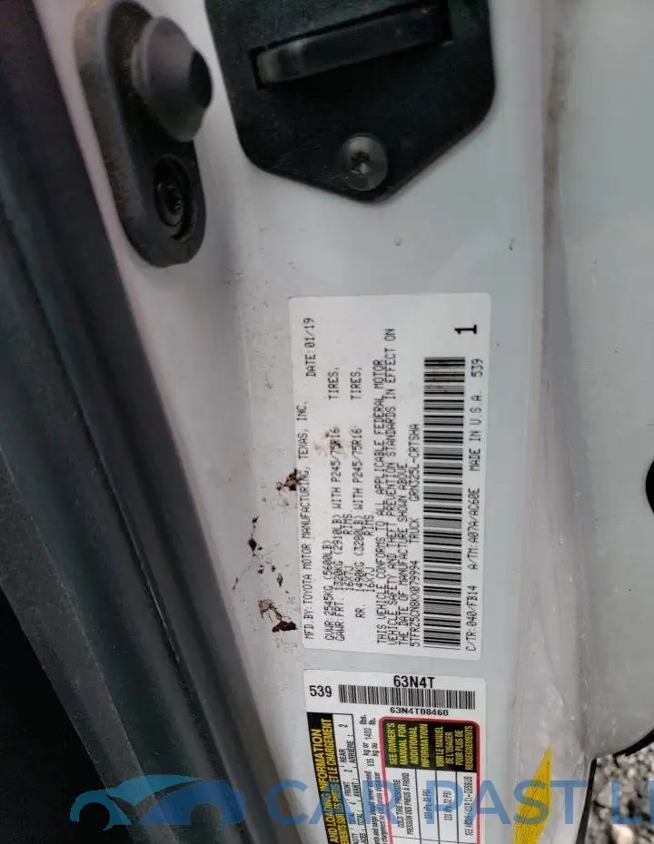5TFRZ5CN8KX079994# 12