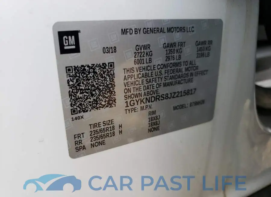 1GYKNDRS8JZ215817# 13
