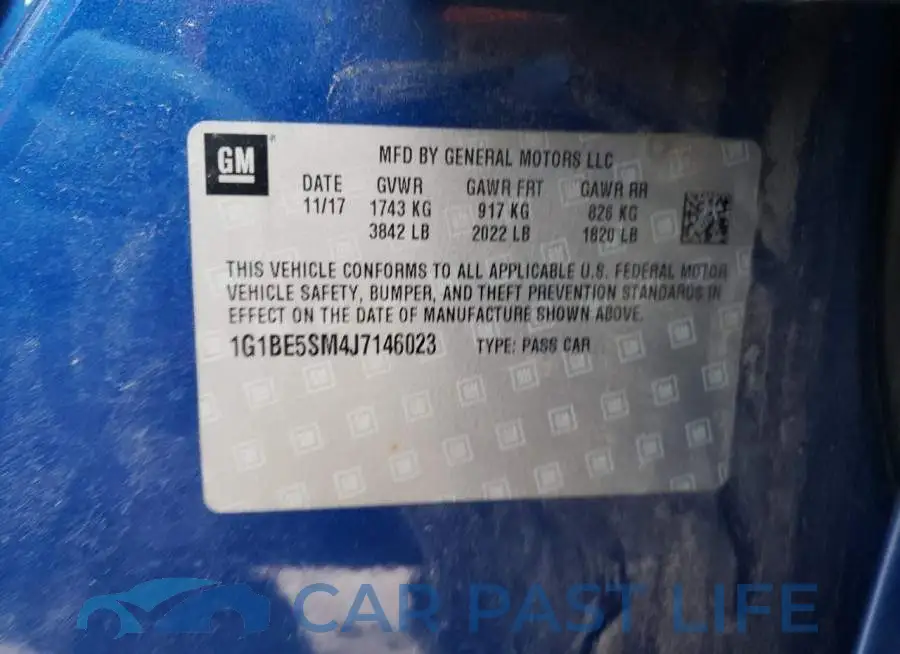 1G1BE5SM4J7146023# 12