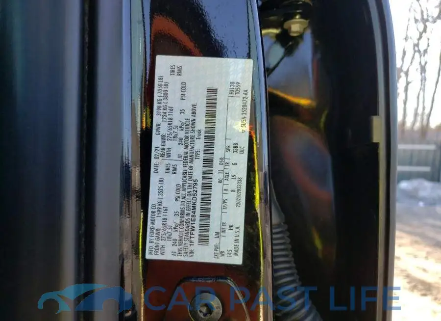 1FTFW1E84MKD52795# 12