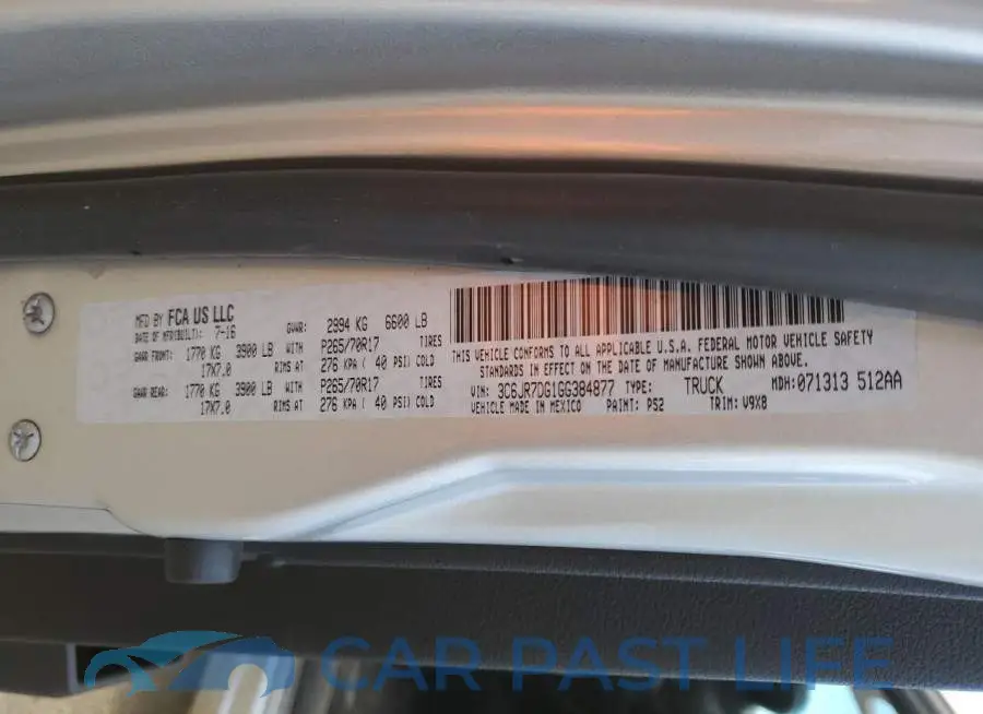 3C6JR7DG1GG384877# 12