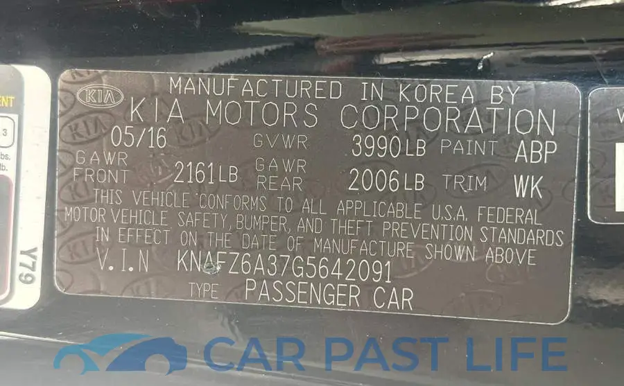 KNAFZ6A37G5642091# 10
