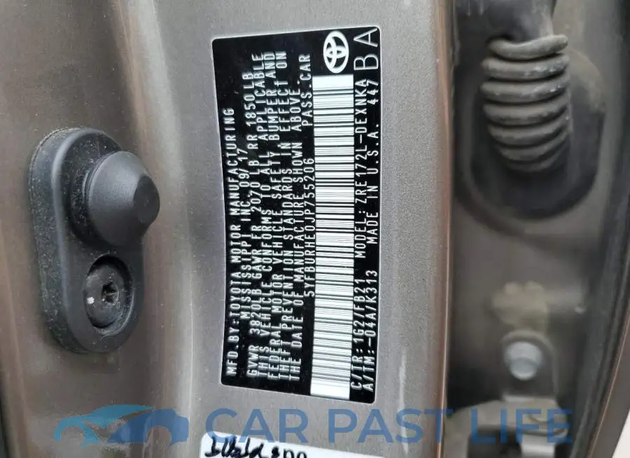 5YFBURHE0JP755206# 12