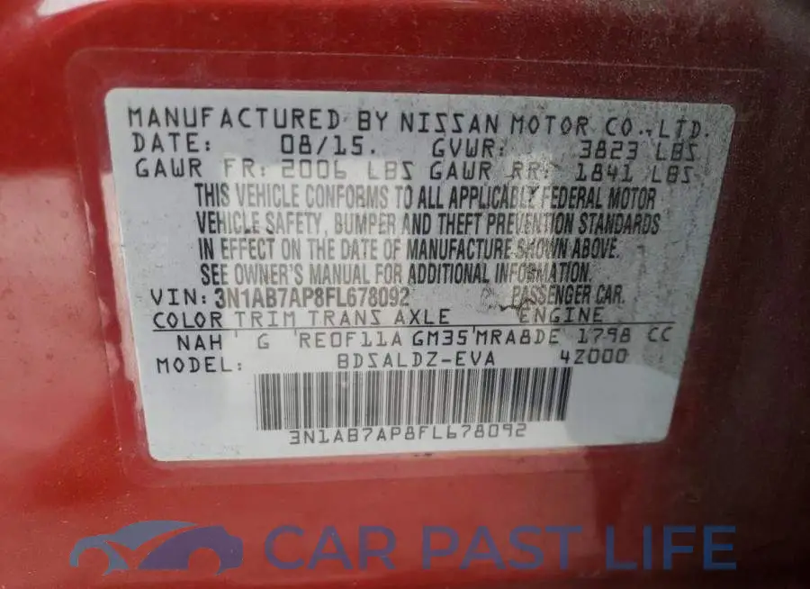 3N1AB7AP8FL678092# 13